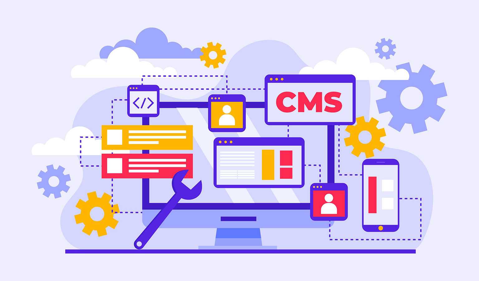 Een foto van de configuratie van een CMS